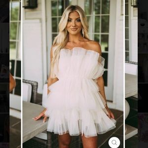 Tulle Mini Dress 🤍 NWOT